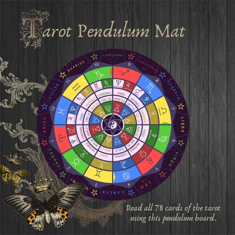 Pendelmatte Sternbilder Mauspads Gummi Divinationsmatte Wünschelruten Zeremonienmatte für Schreibtischdekoration