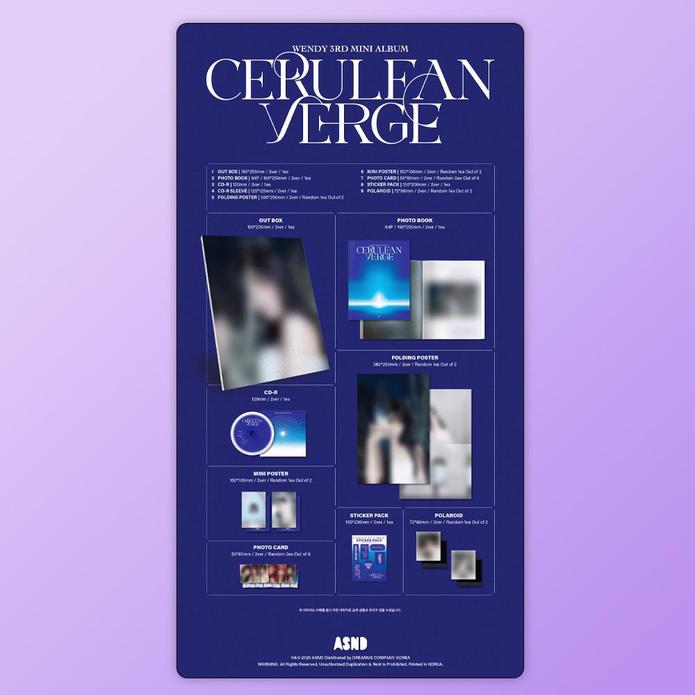 (PRE-ORDER) WENDY - 3rd Mini Album Cerulean Verge (Photobook Ver.)