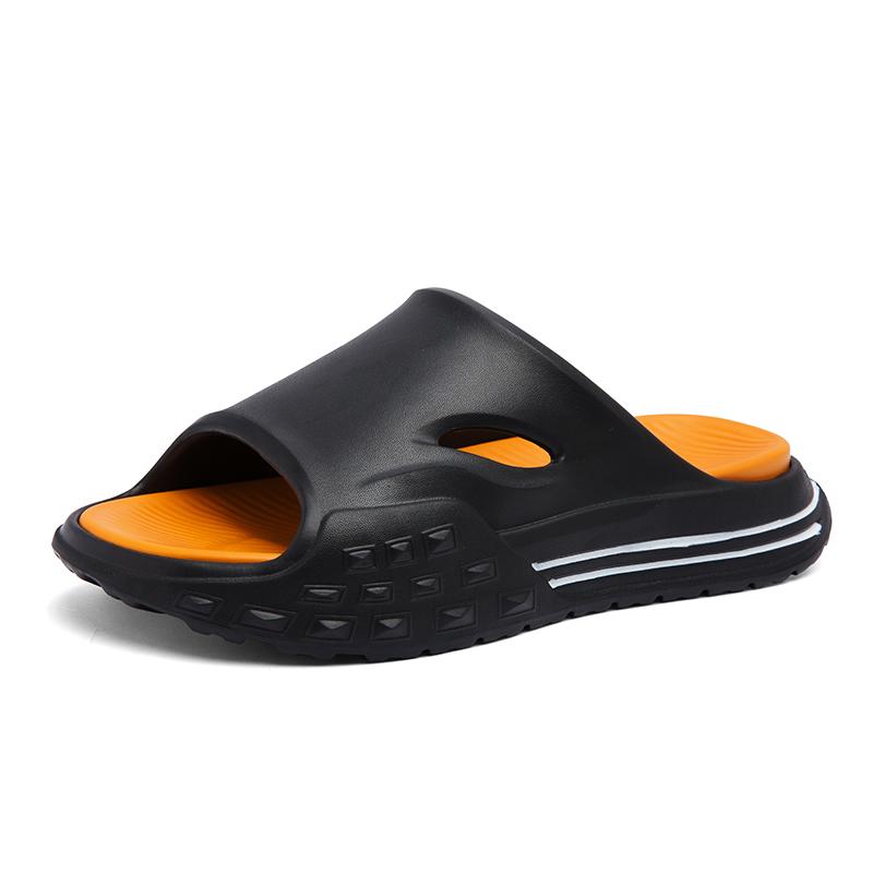 

Спортивные тапочки. Мужская летняя одежда. Новые домашние нескользящие тапочки с толстой подошвой. 41 чёрный