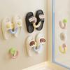 Dopamine Style Suction Cup Slipper Rack, Punch-Free Hook – Drill-Free Bathroom Wall-Mounted With Drainage Multi-Scene Storage