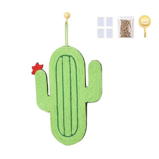 Sisal Cat Scratcher Mat Cartoon Design Cat Scratching Pad with Sticker Tape for Floor Wall To Protect Couch Carpet Furniture