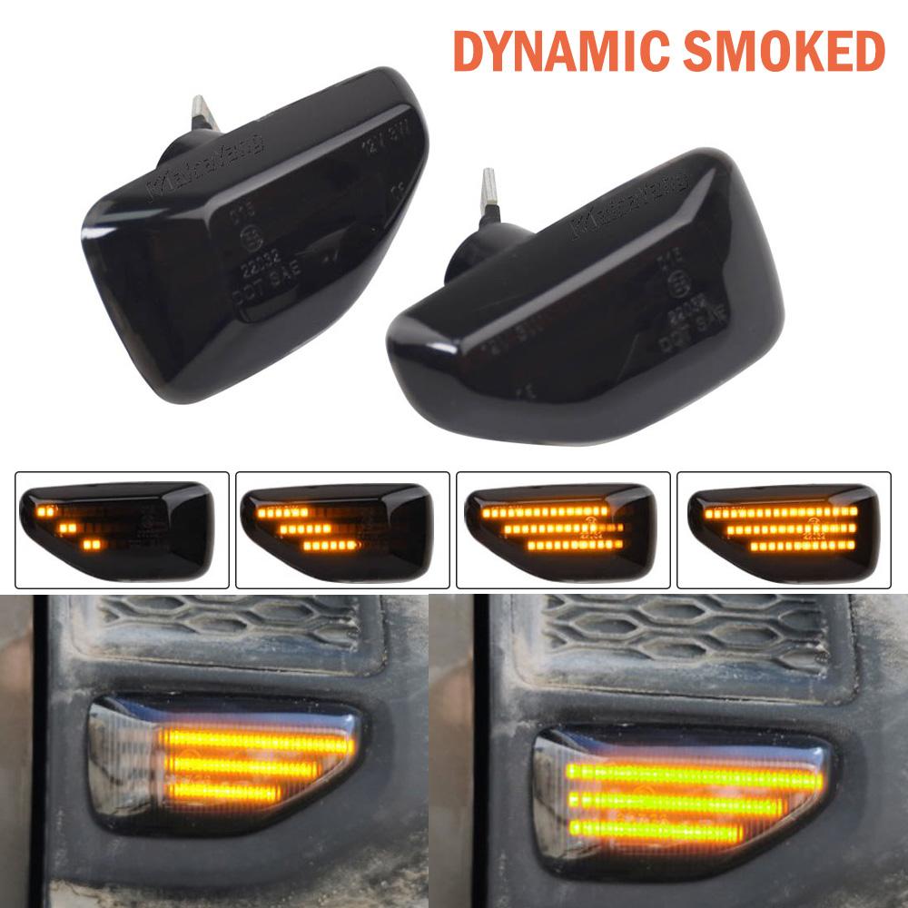 2Pcs Dynamic Amber LED Side Turn Signal Blinker Light for Dacia Logan II Sandero Duster 2018~ Car Styling Indicator Signal Light