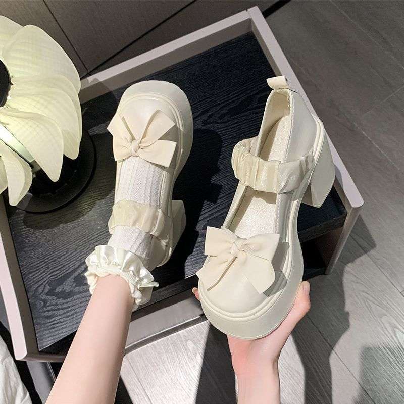 Fairy Shoes Gentle French High Heels Single Shoes Female 2025 New Lo Retro Mary Jane Women's Shoes Lolita Shoes