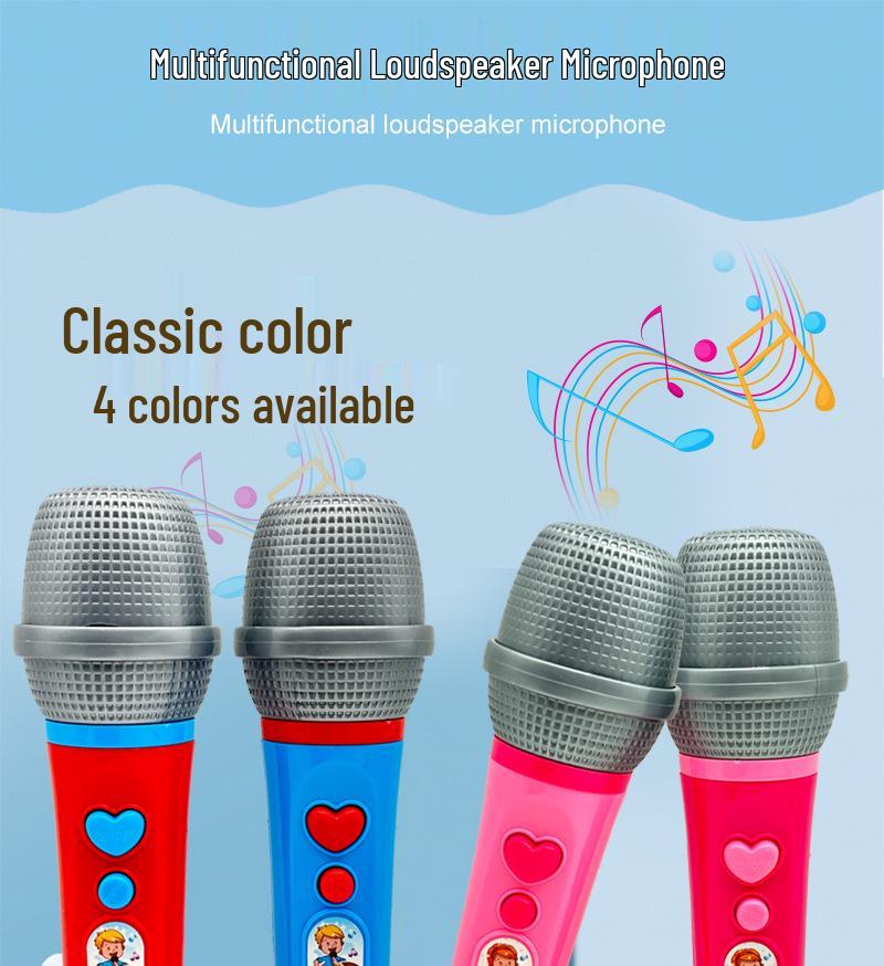 Children's Karaoke Toy Microphone Amplifier for Early Education and Music Play