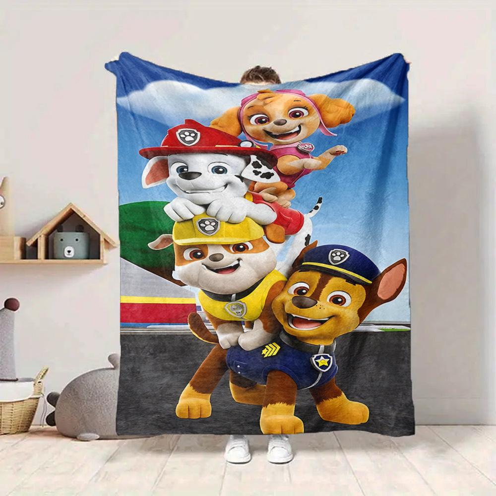 1pc Paw Patrol Soft & Warm Flannel Blanket, Multi-Purpose Throw Blanket for Couch, Sofa, Office, Bed, Camping, Travel 148
