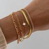 Bohemian Minimalist Multi-layer Women's Chain Bracelet Set