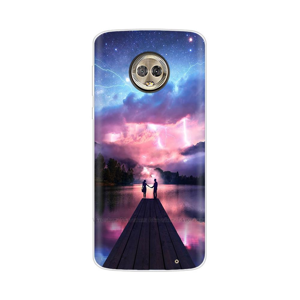 For Moto G6 Play Case TPU Soft Paint Animal Silicone Clear Cover for Motorola Moto G6 Play Plus G6Play Cases Protective Shell