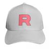 Letter R Team Rocket Logo Cap Fashion Casual Baseball Caps Adjustable Hat Hip Hop Summer Unisex Baseball Hats Polychromatic