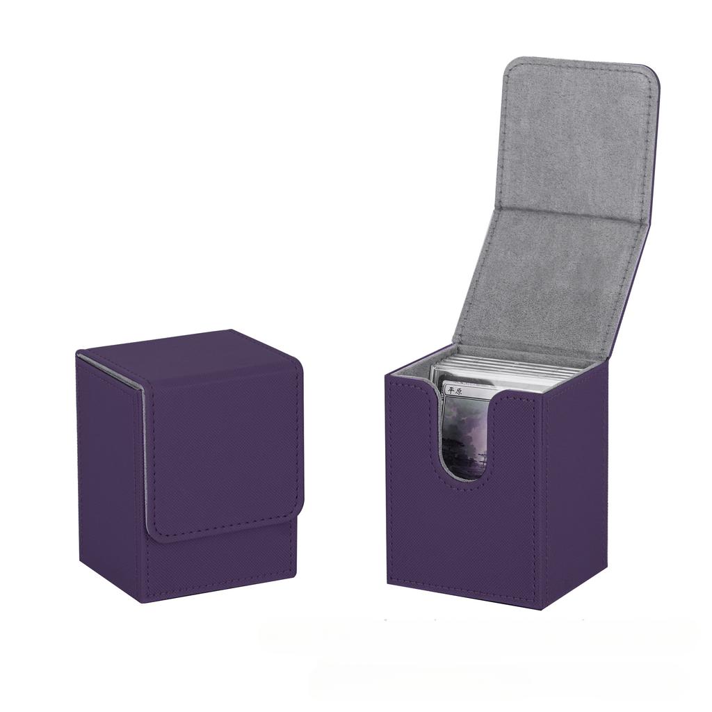 100+ Trading Card Deck Box PU Leather Gathering Card Toy W/ Magnetic Closure Game Cards Storage Game Card Case Protector