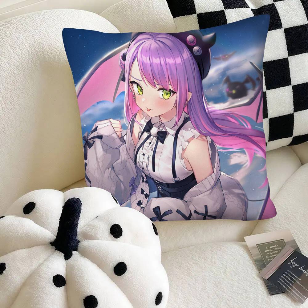 Anime Girl Tokoyami Towa Pillow Case Square Pillow Bedroom Sofa Leisure Comfort Cushion Car Home Decoration