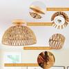 Vintage Woven Vine Ceiling Lamp - Industrial Style for Hallway, Living Room, Dining Room, Bedroom, Study