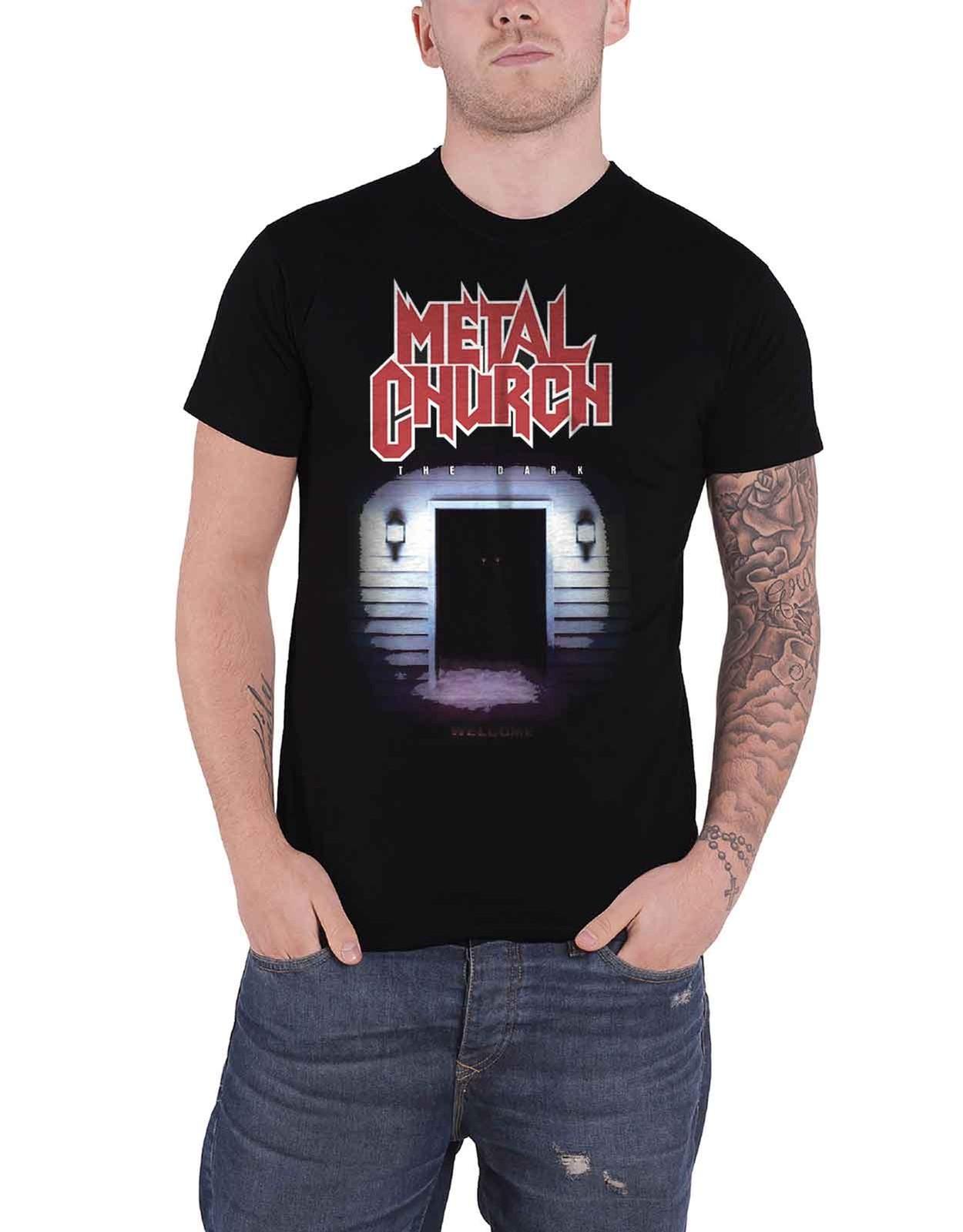Metal Church T The Dark Album cover Band Logo new Official Mens Black Size Unisex T-Shirt L