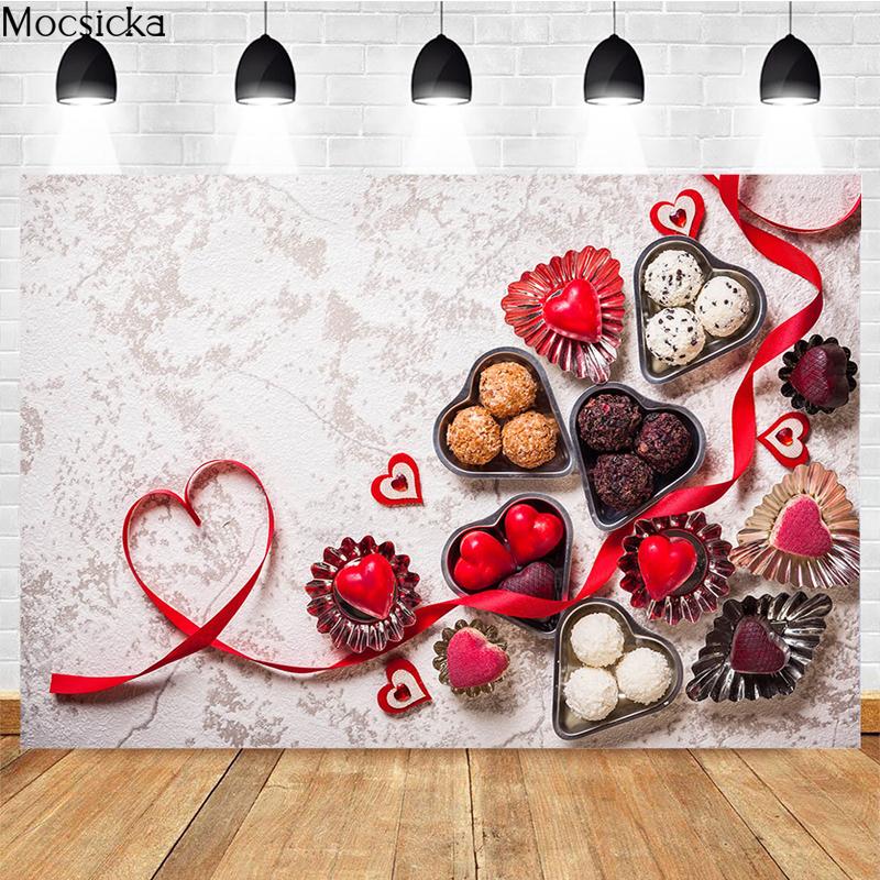 Mocsicka February 14 Valentines Day Photography Backdrops Adult Portrait Wallpaper Romantic Confession Background Vinyl-90x60cm
