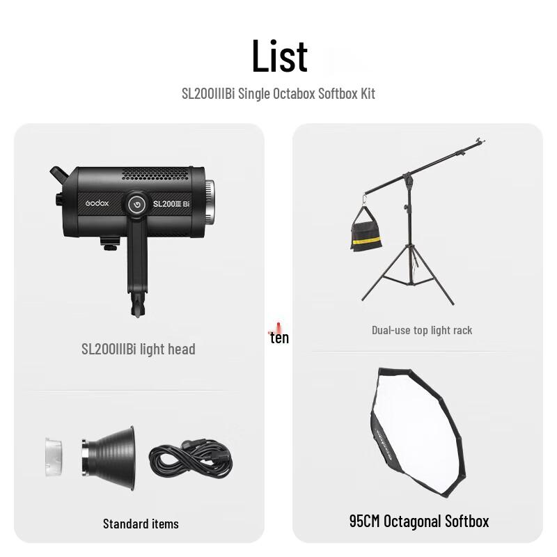 Godox SL200IIIBi Bi-Color LED Video Light Kit