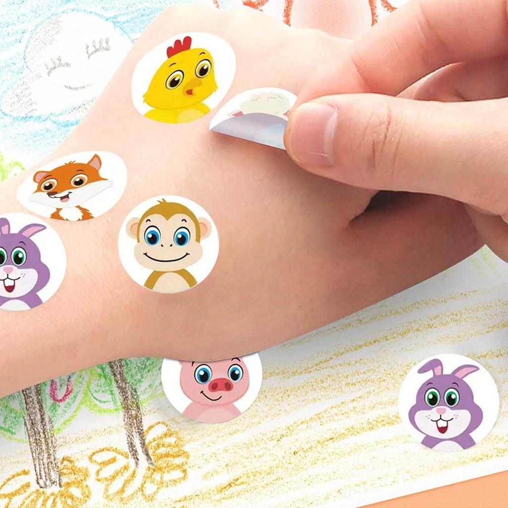 Children's Cartoon Animal Sticker, Cute Reward Sticker Label, Kindergarten Teacher's Encouragement Supplies