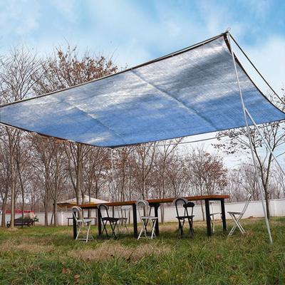 Sun Shade Sail Aluminum Foil Shade Cloth UV Block Tear-Resistant Canopy Weather-Resistant Privacy Screen for Patio Garden Backyard Pool Sunshade