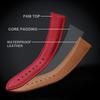 STAPELP 18mm 19mm 20mm 22mm Sailcloth Strap FKM TOP+Leather Base Tropical Texture Rubber Watch Bands Quick Release Pin Buckle