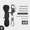 Aluminum Tent Rope Tensioner 5MM 5M Non-Slip Adjuster Buckle High Load Capacity for Camping Outdoor  Gear