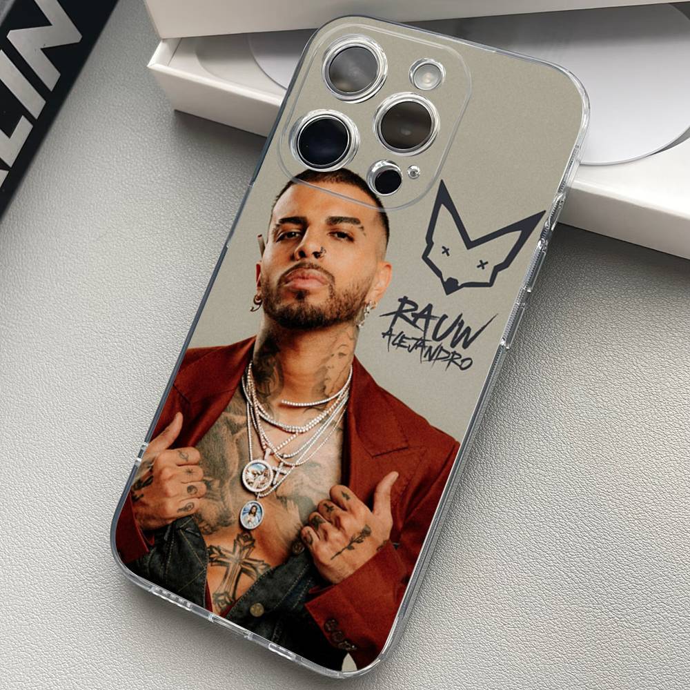 Singer R-Rauw Alejandro Phone Case For iPhone 17 16 15 14 13 11 12 Pro Max Mini Plus Shockproof Transparent Soft TPU