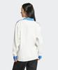 ADIDAS 3S Satin Long Sleeve Tee - White:Blue / Ir6100