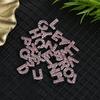 26Pcs Cartoon Letter Nail Art Charm Rhinestone English Letter Diy Nail Decoration Fashion Diy Manicure Decorations Accessories