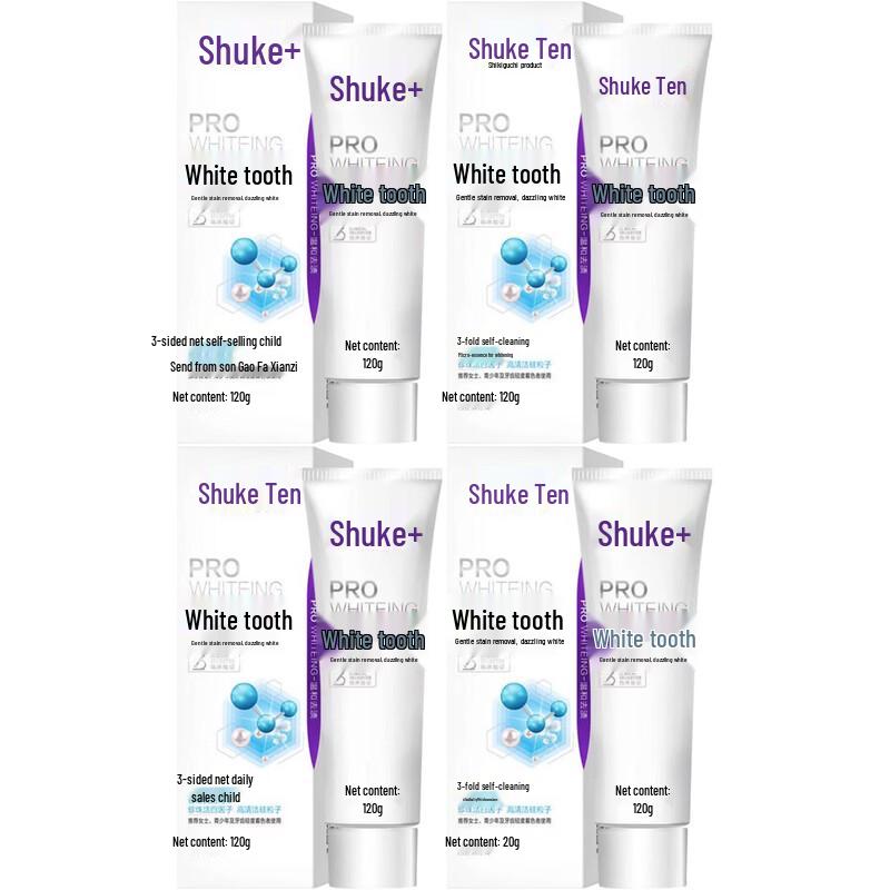 

Shuke Sparkling Whitening Toothpaste Powder (4-Pack)