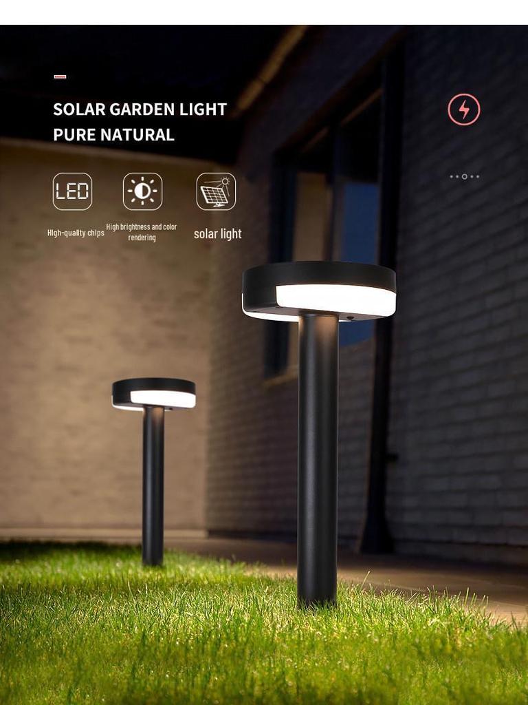 Moon Shadow Solar Lawn Lamp: Waterproof Outdoor Garden Courtyard Light