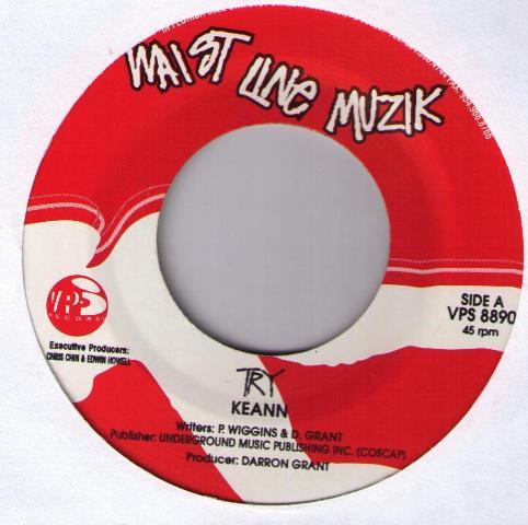 

7inch Record KEANN Try Girls Time VPS8890 VP Records Wai 2002 US Reggae Ska Dub Used