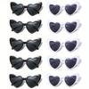 10pcs Peach Heart Glasses Frame Novelty Combination New Trendy Casual Daily Decoration Props for Men and Women Same Style Party