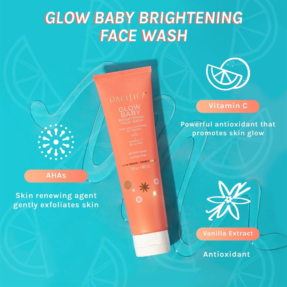 Pacifica Glow Baby Brightening Face Wash 5.0 Oz