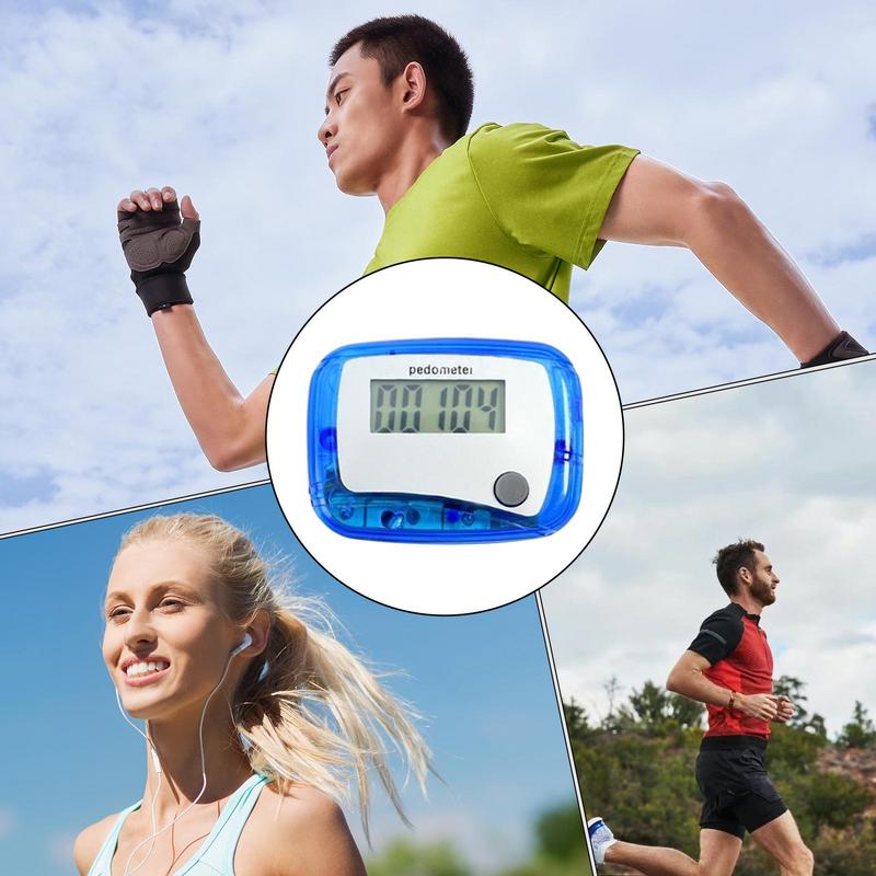 Pedometer For Walking Mile Counter For Walking Digital LCD Pedometer Daily Target Monitor For Sports Travel Adventures Swimming