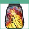 Mochila 3D de Grande Capacidade Naruto Leve Redutora de Carga Mochila Escolar Para Crianças
