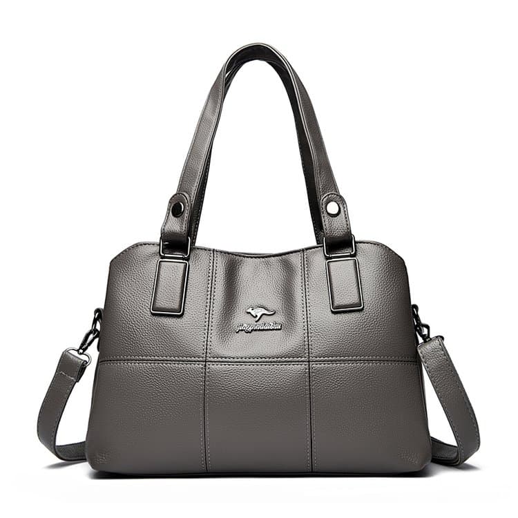 Soft Leather Splicing Large-capacity Handbag Women's Shoulder Bag