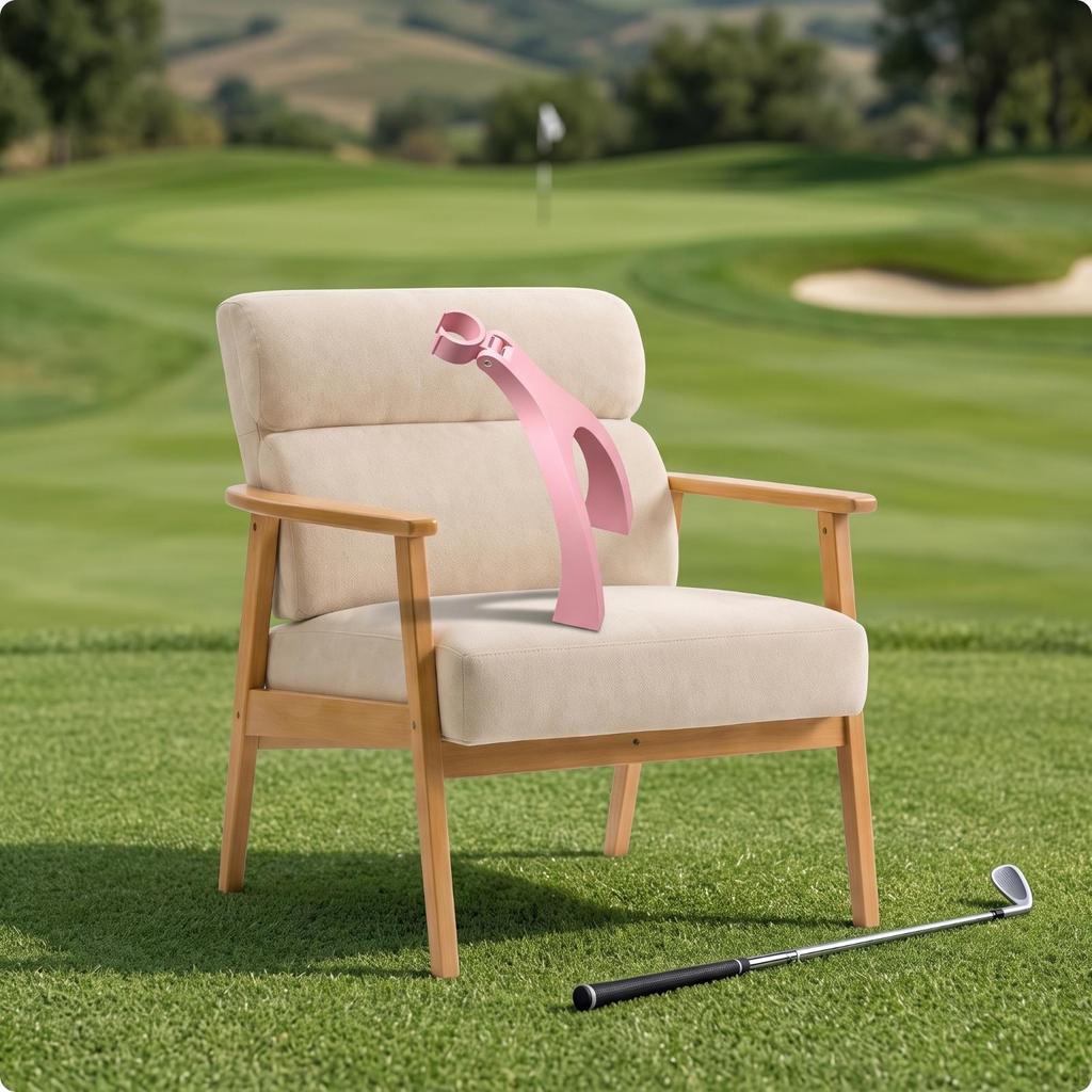 Golf Club Holder Lightweight Stand Portable for Golfers, Practice Range White