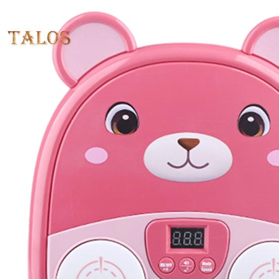 Musik-Boxmaschine für Kinder, Jugendliche und Erwachsene, Cartoon-Wandtrainer-Ausrüstung mit elektronischem LED-Fokus-Trainingsziel, 3 Spielmodi, Boxmusik