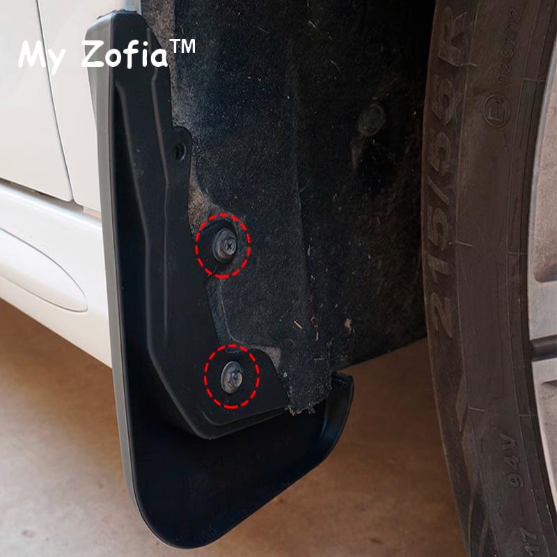For GWM Great Wall Poer KingKong 2023 2024 2025 Car Mudflaps Mud Flaps Fender Front And Rear Wheels Splash Guard Protection