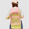 Schoolbag Transparent Backpack Women's 1011 New Waterproof Travel Backpack PVC Large Capacity Storage Junior High School Student Schoolbag