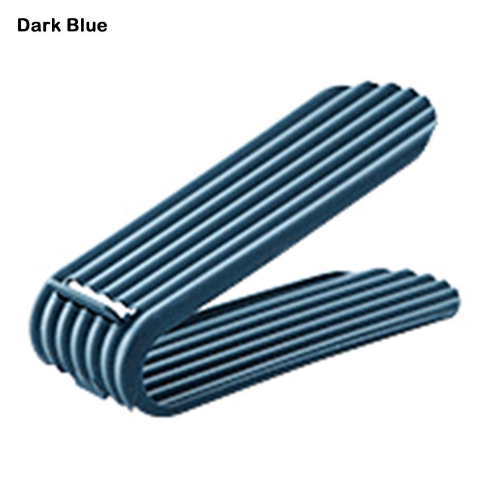 

Органайзер для обуви Space Saver, двухслойная полка для хранения обуви, новая полка для обуви темно-синий