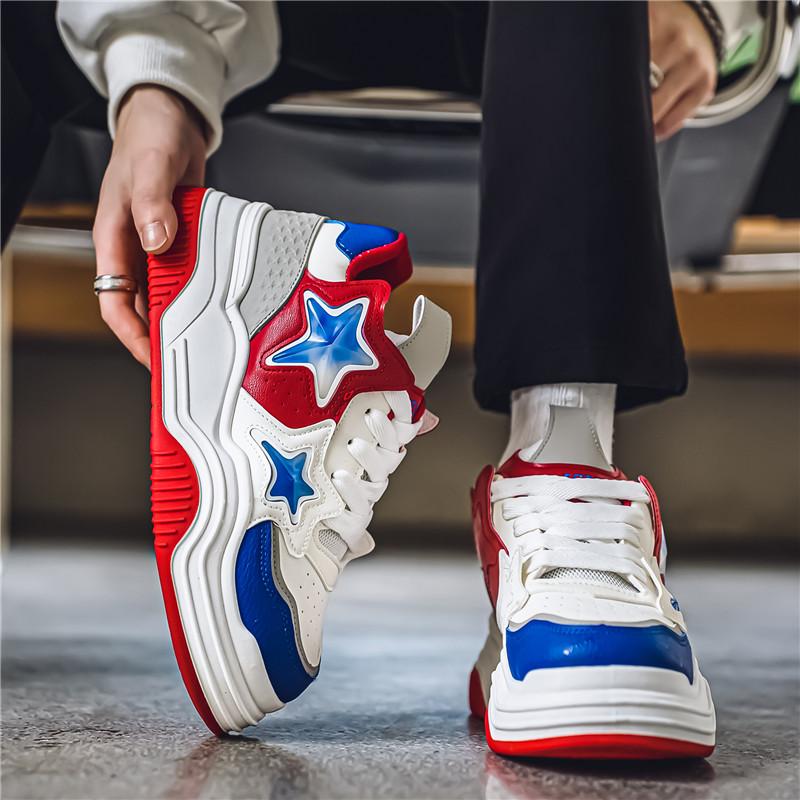 2024 Latest Men's Leather Casual Sports Board Shoes Fashionable, Versatile, Comfortable, Wear Resistant, Anti Slip Sports Shoes