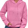 Damen S Lässig Einfarbig Buchstabendruck Pullover mit Kapuze Sweatshirt