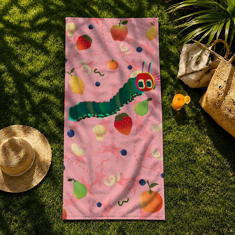 The Very Hungry Caterpillar Towel Towel beach towel, quick drying absorbent bath towel for Swim,Gym,Camping,Outdoor hot