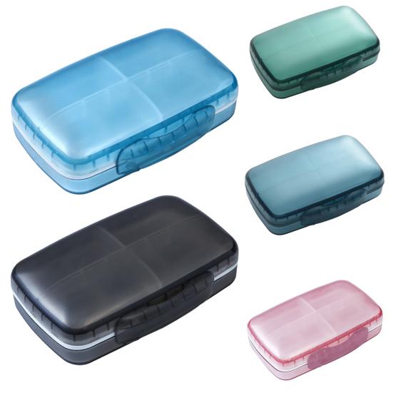 8 Grids Pill Box Classified Large Capacity Dust-proof Independent Division Pill Case for Travel