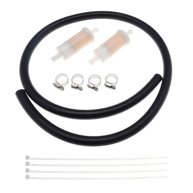 816296Q2 Fuel Filter Replacement for Marine and Mercury Outboard 5/16 Inches 20 Micron W/ Fuel Line Replaces 879885Q 35-816296-4