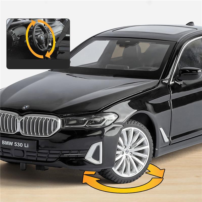 1/18 BMW 5er 530i 530LI Legierungs-Automodell Diecast Metall Luxusfahrzeuge Automodell Hochsimulations-Sammlung Kinderspielzeug Geschenk