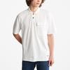 Timberland Casual Large Pocket Polo Shirt Men Tops White A2H23-100