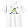 Streetwear TShirt Yoga Meditation Lover Yoga Namaste Frog Meme Off To Yoga Cotton T Shirts for Unisex Summer Short Sleeve Tops