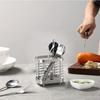 Stainless Steel Cutlery Holder Drainer Cutlery Drainer for Sink Chopstick and Knife Fork Spoon Storage Rack Kitchen Utensil Tool