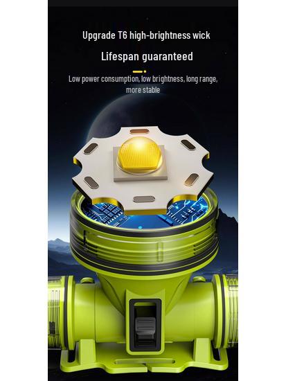 Diving Strong Light Waterproof Headlamp - Ultra Bright Head-Mounted Flashlight for Outdoor and Underwater Adventures