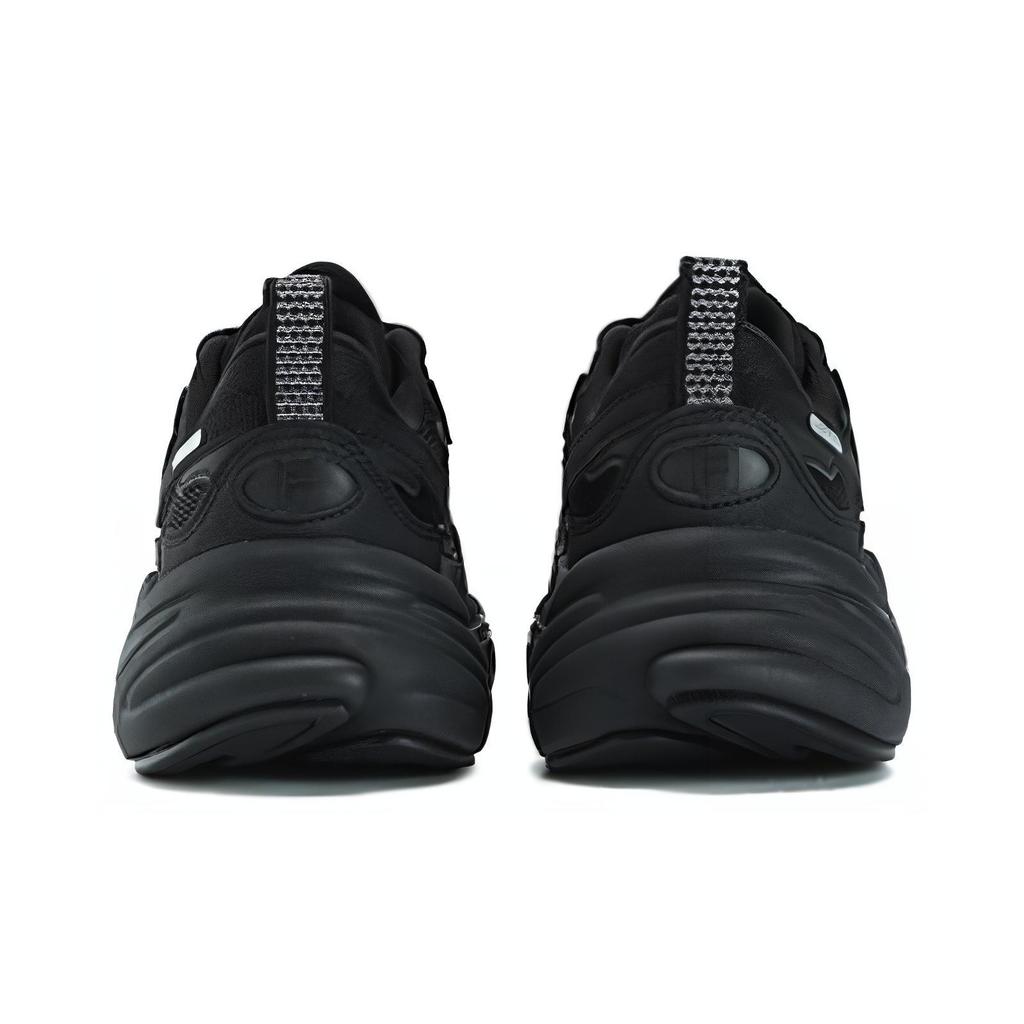 Fila Mars 1S+ Fabric Synthetic Leather Comfortable Versatile Low-Top Dad Shoes Women Sneaker Black F12W332117DBK