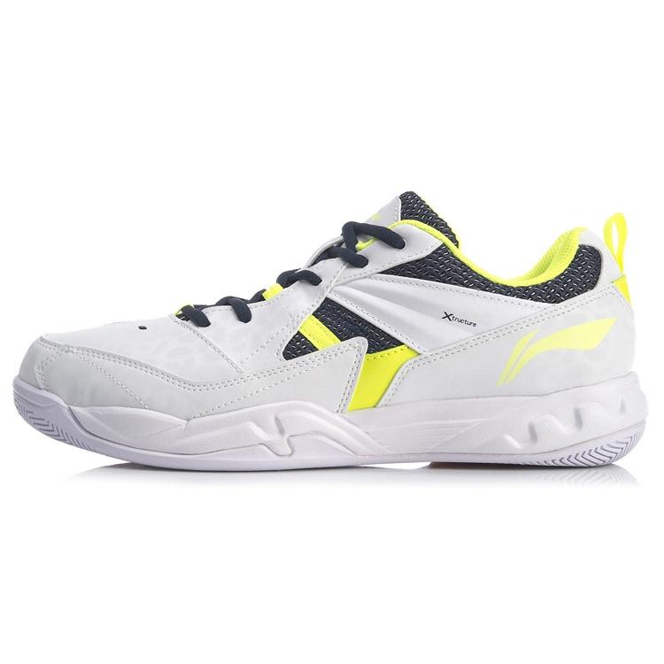 Li-Ning X Tructure Soft Badminton Training  White Grey  Men s AYTM079-5 EU 45